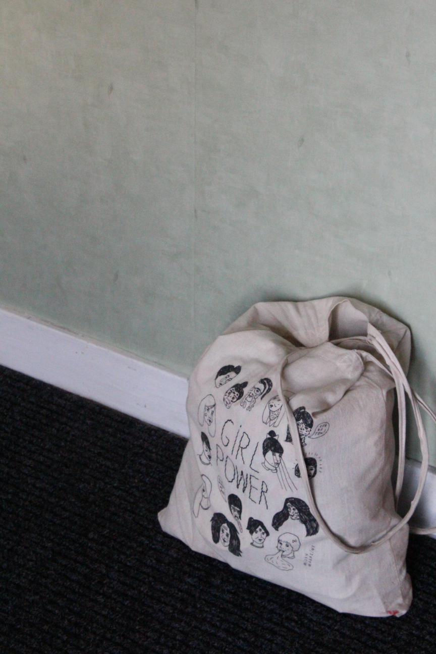 Girl-Power-Beutel von Fräulein Zucker, Aboprämie des Missy Magazins.